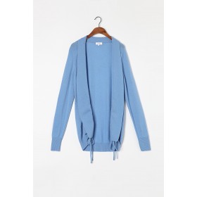 Winter Pure Cashmere Sweater Women Sky Blue Knitted Sweaters Cardigan Lady High Quality Free Shipping